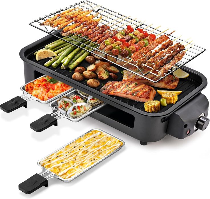 Electric Grill 2-in-1